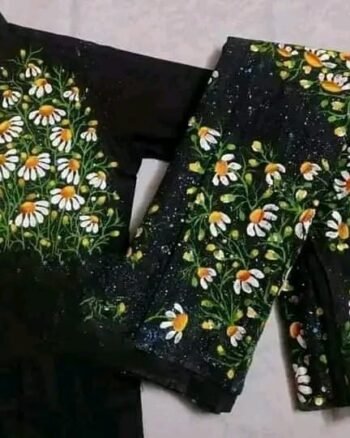 হাফ সিল্ক শাড়ি + ধুপিয়ান কটন পাঞ্জাবি - CD-25