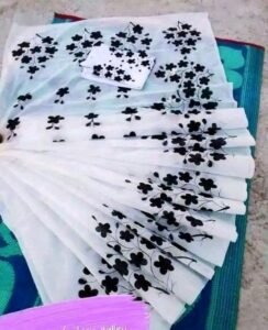 হাফ সিল্ক শাড়ি + ধুপিয়ান কটন পাঞ্জাবি - CD-30