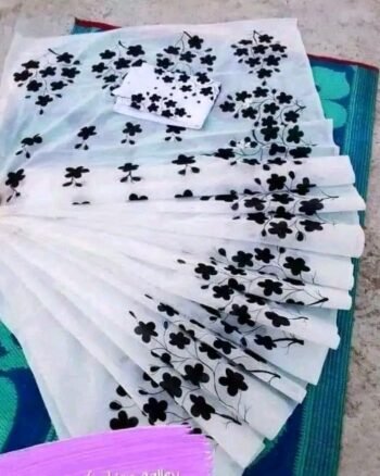 হাফ সিল্ক শাড়ি + ধুপিয়ান কটন পাঞ্জাবি - CD-30