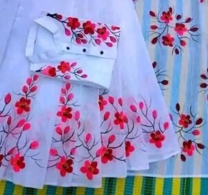 হাফ সিল্ক শাড়ি + ধুপিয়ান কটন পাঞ্জাবি - CD-4