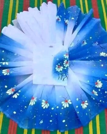 হাফ সিল্ক শাড়ি + ধুপিয়ান কটন পাঞ্জাবি - CD-5